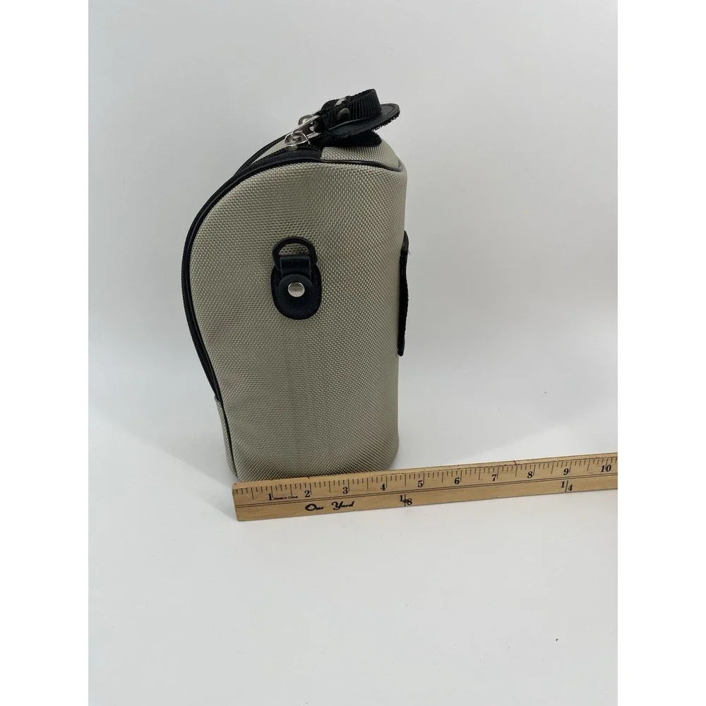 Canon Lens Case Bag LZ1324 Padded Beige Black Zip Camera Carry Case